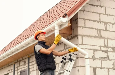 Pose et remplacement de gouttières à Nannay